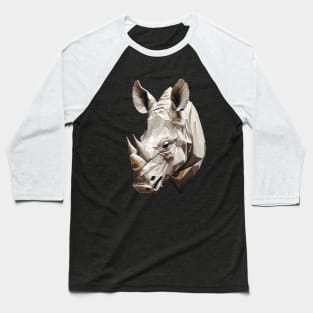 Beautiful geometric rhino head Baseball T-Shirt